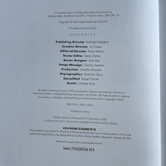 First Words and Numbers by Sarah Parkin Miles Kelly Hardcover Book - Picture 3 of 9